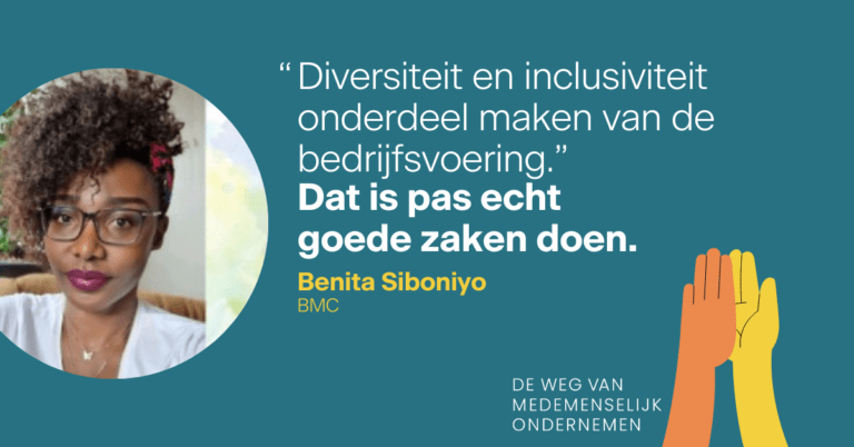 Wat is medemenselijk ondernemen? 2 Benita Siboniyo