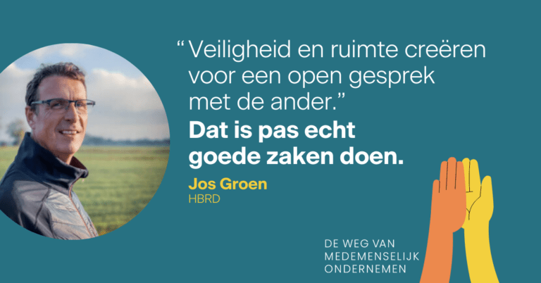 Wat is medemenselijk ondernemen? 7 Jos Groen