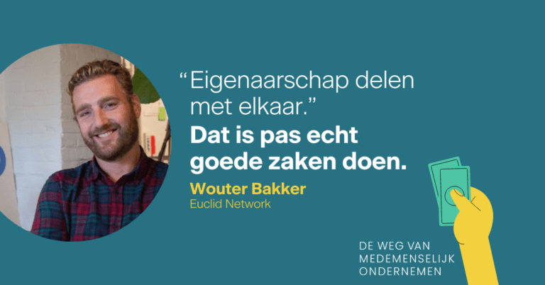 Wat is medemenselijk ondernemen? 12 Wouter Bakker